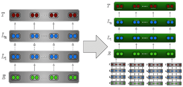 Fig. 5. The scheme of transfer training in DL-networks